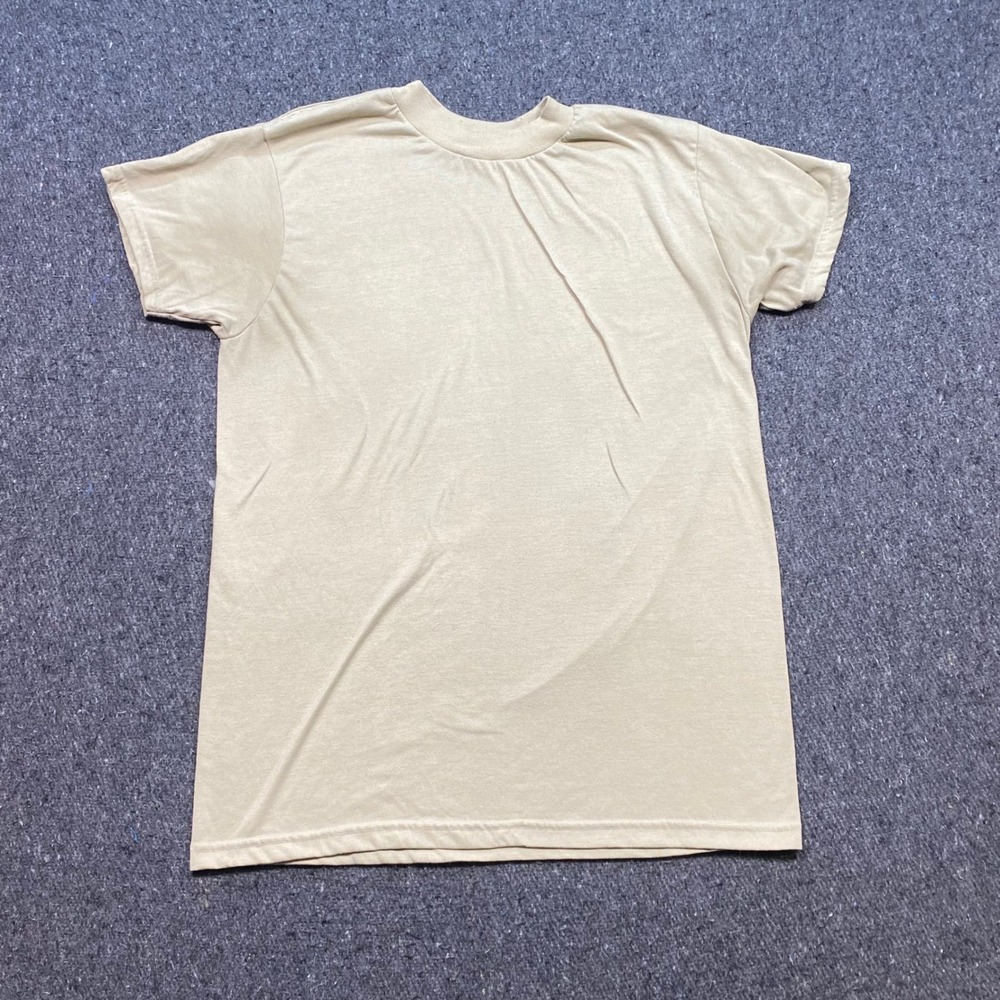 Unicor US Military TShirt Sz M‎ Mens Sand Tan Tactical Gorpcore Moisture Wicking